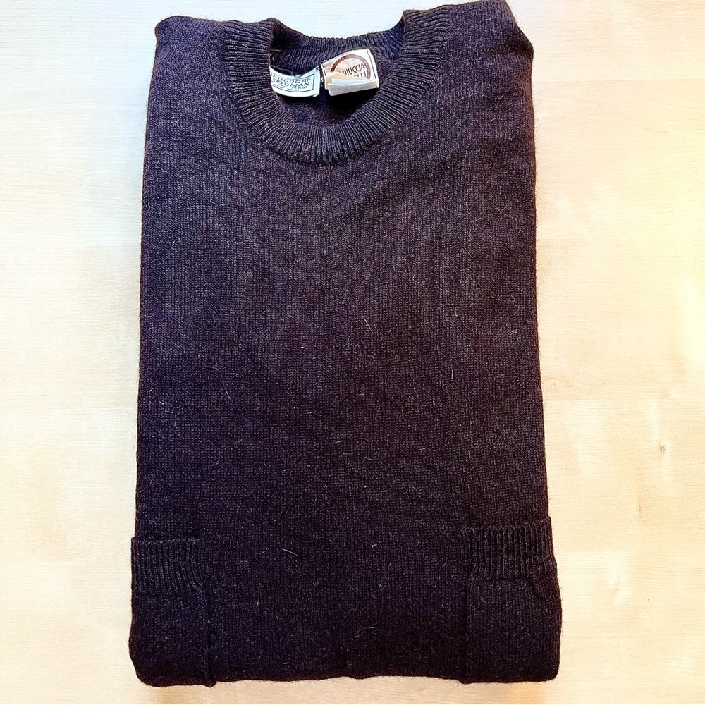 Bergdorf Goodman Mariuccia Mandelli Black alpaca/wool Sweater Vintage